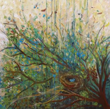 Original Abstract Tree Paintings by Pamela Willis Hegarty