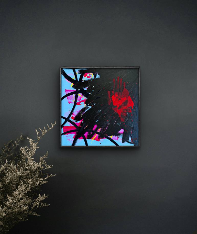 Original Abstract Expressionism Abstract Painting by Sasha Ryabchik