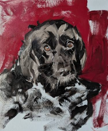 Original Expressionism Animal Paintings by Hippo Portrait