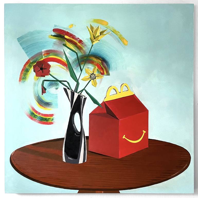 Origami bouquet Painting by Damian Lisiewski | Saatchi Art