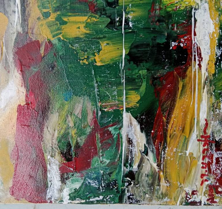 Original Abstract Expressionism Abstract Painting by herru prayogo