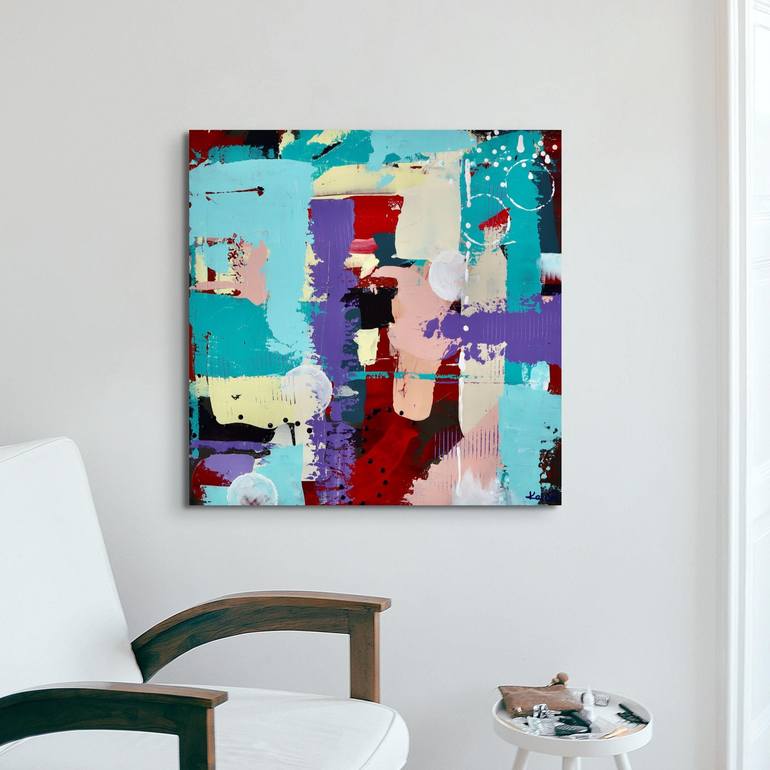 Original Abstract Expressionism Abstract Painting by Kei Olbrei