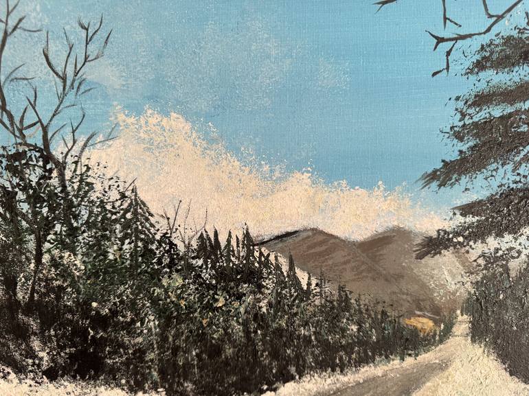 Original Impressionism Landscape Painting by Dinorakhon Muminova