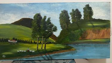 Original Landscape Painting by Rabia Nur Çakır