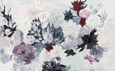 Original Abstract Floral Paintings by Jill Dubuc
