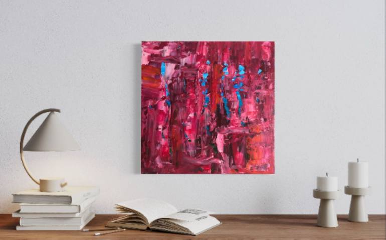 Original Abstract Expressionism Abstract Painting by Jill Dubuc