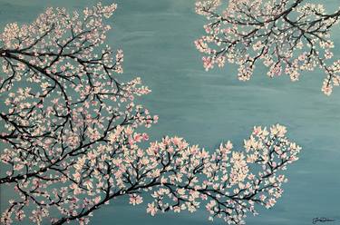 Original Contemporary Floral Paintings by Jill Dubuc