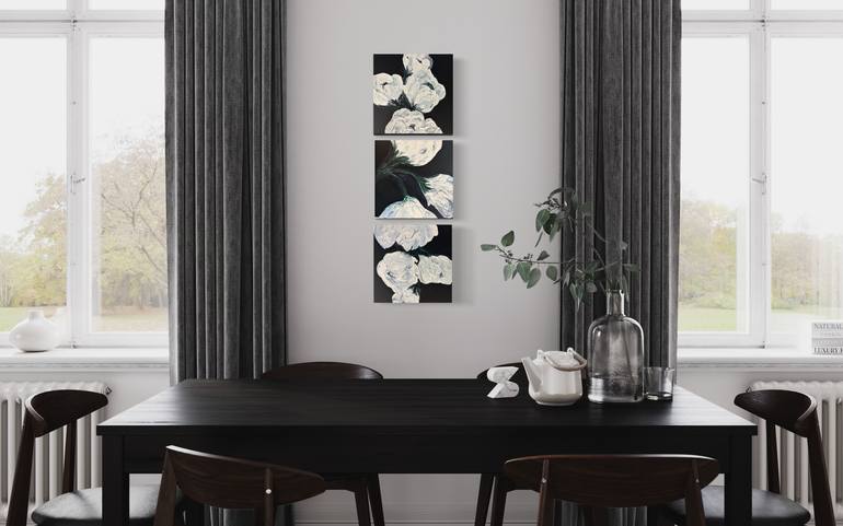 Original Abstract Expressionism Floral Painting by Jill Dubuc