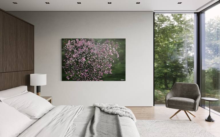 Original Abstract Expressionism Floral Painting by Jill Dubuc