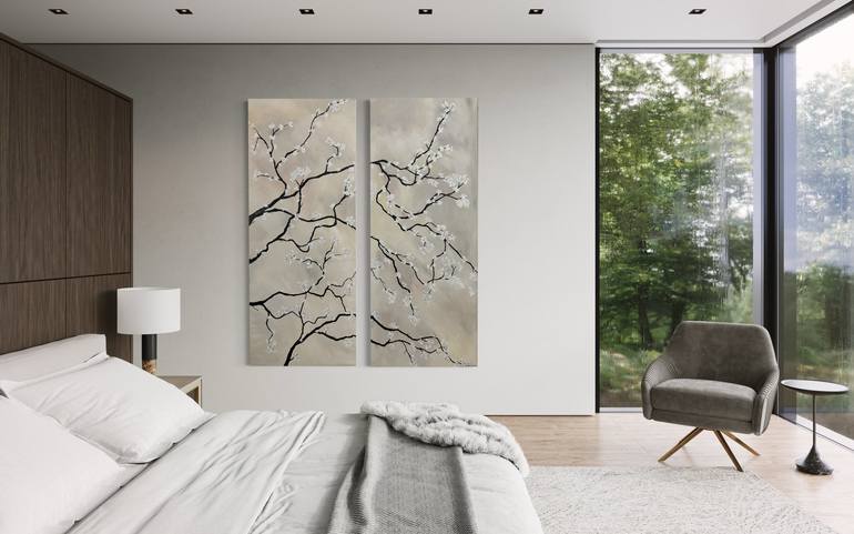 Original Contemporary Floral Painting by Jill Dubuc