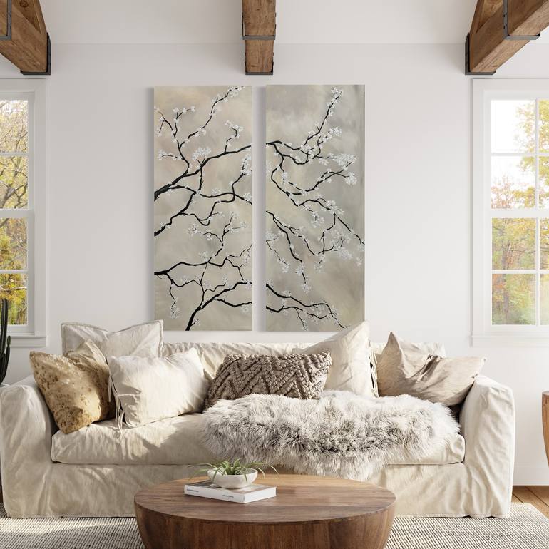 Original Contemporary Floral Painting by Jill Dubuc
