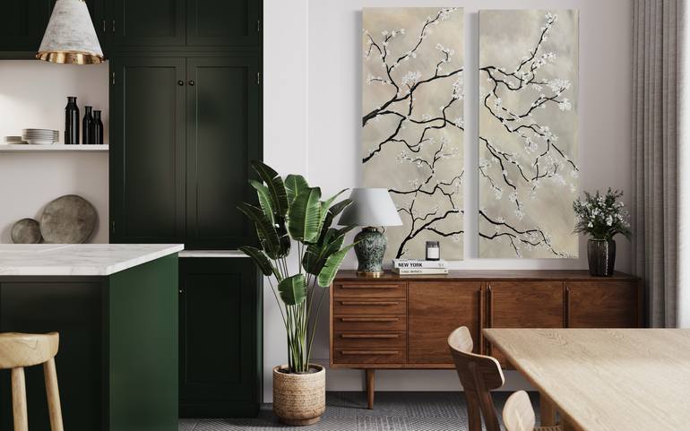 Original Contemporary Floral Painting by Jill Dubuc