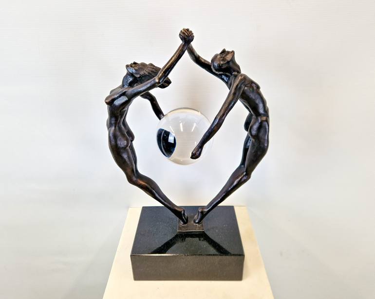 Original Abstract Love Sculpture by Bron Harutyunyan