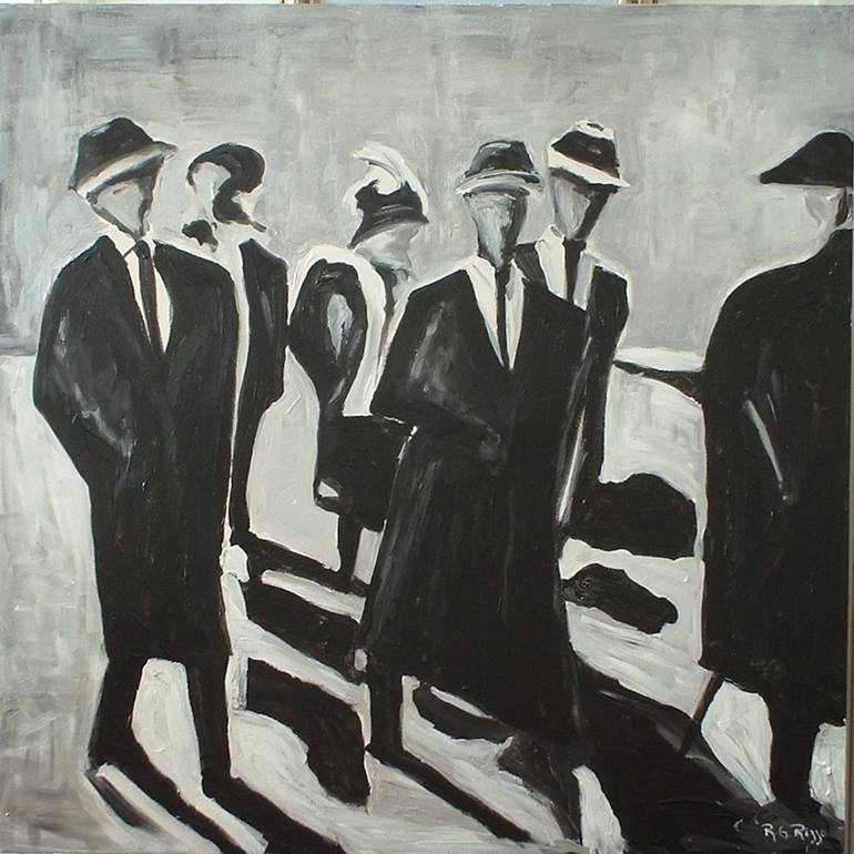 Original Contemporary People Painting by Roberto Rizzo
