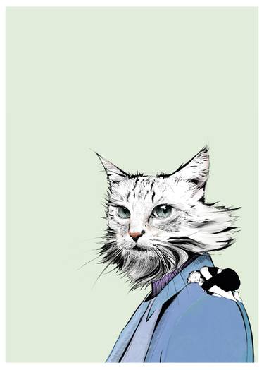 Print of Cats Digital by Aleksandra Astapova