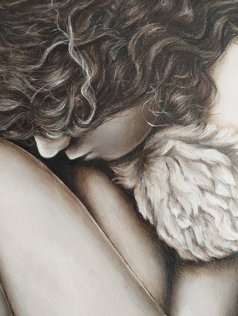 Original Black & White Nude Painting by Seyhan Bulut
