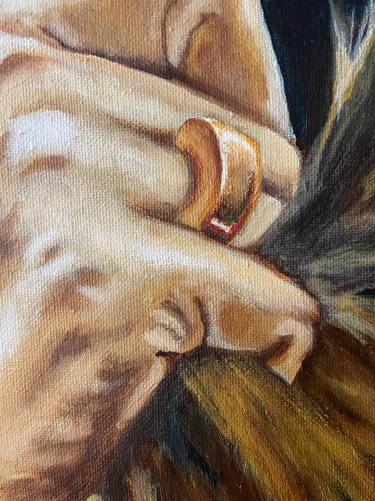 Original Realism Women Painting by S C