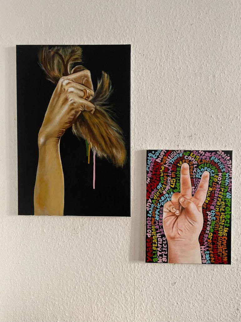 Original Realism Women Painting by S C