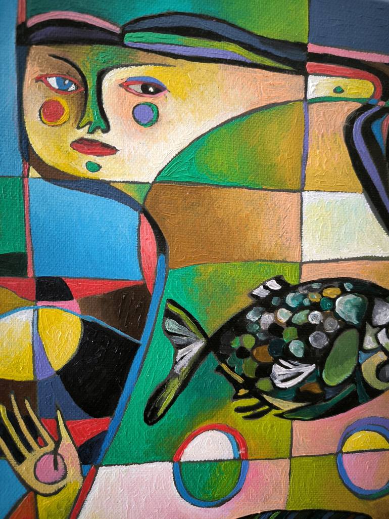 Original Abstract Expressionism Abstract Painting by Katerina Sapozhkova