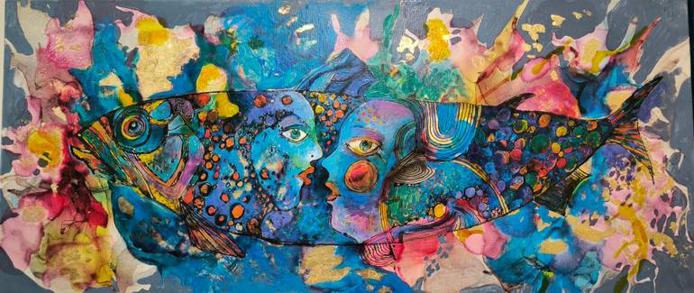 Original Contemporary Abstract Painting by Kata Sova