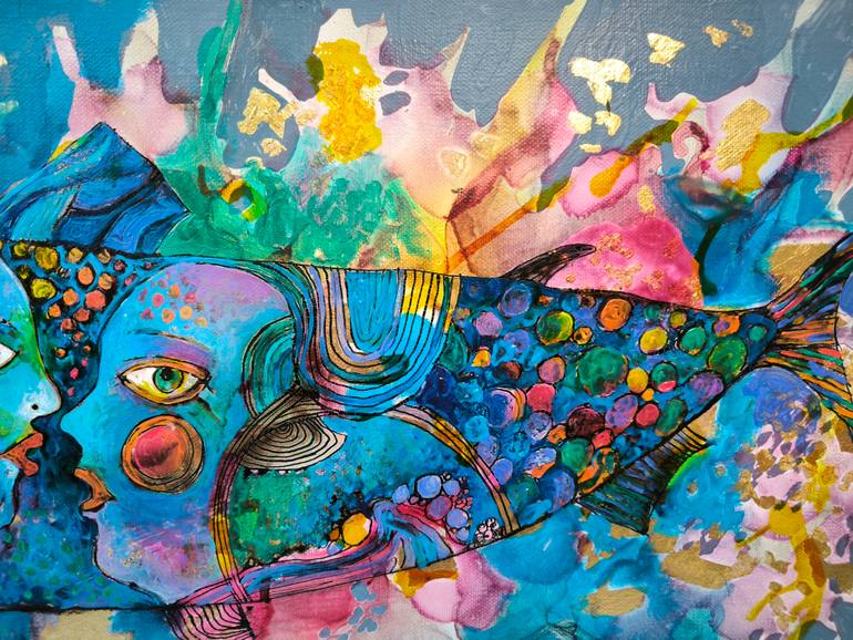 Original Contemporary Abstract Painting by Kata Sova