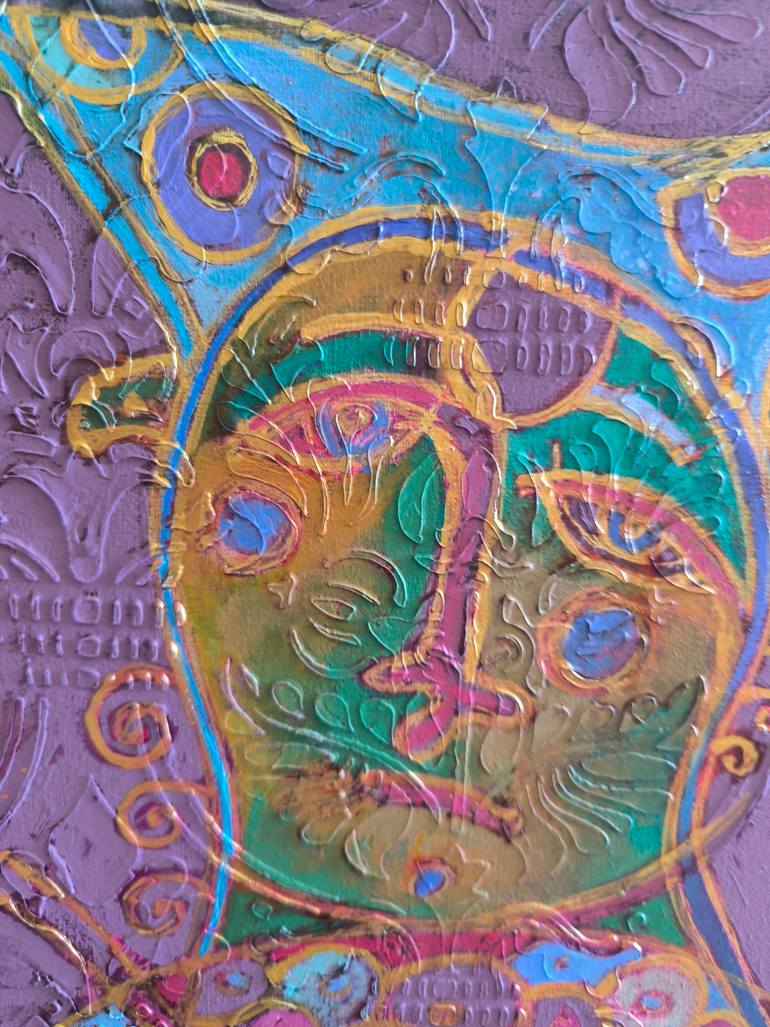 Original Abstract Men Painting by Kata Sova