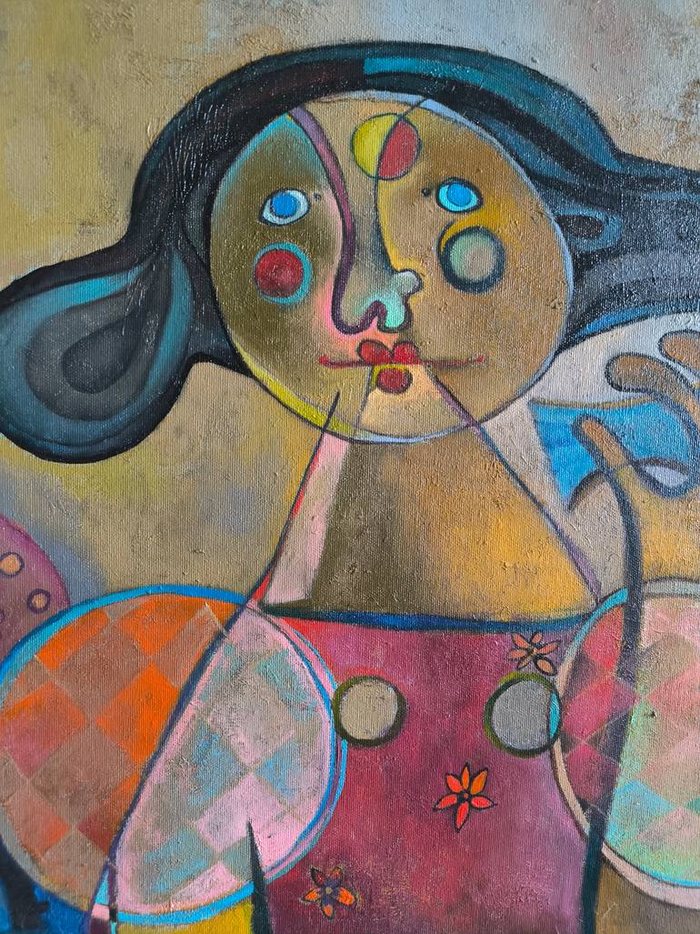 Original Abstract Women Painting by Kata Sova