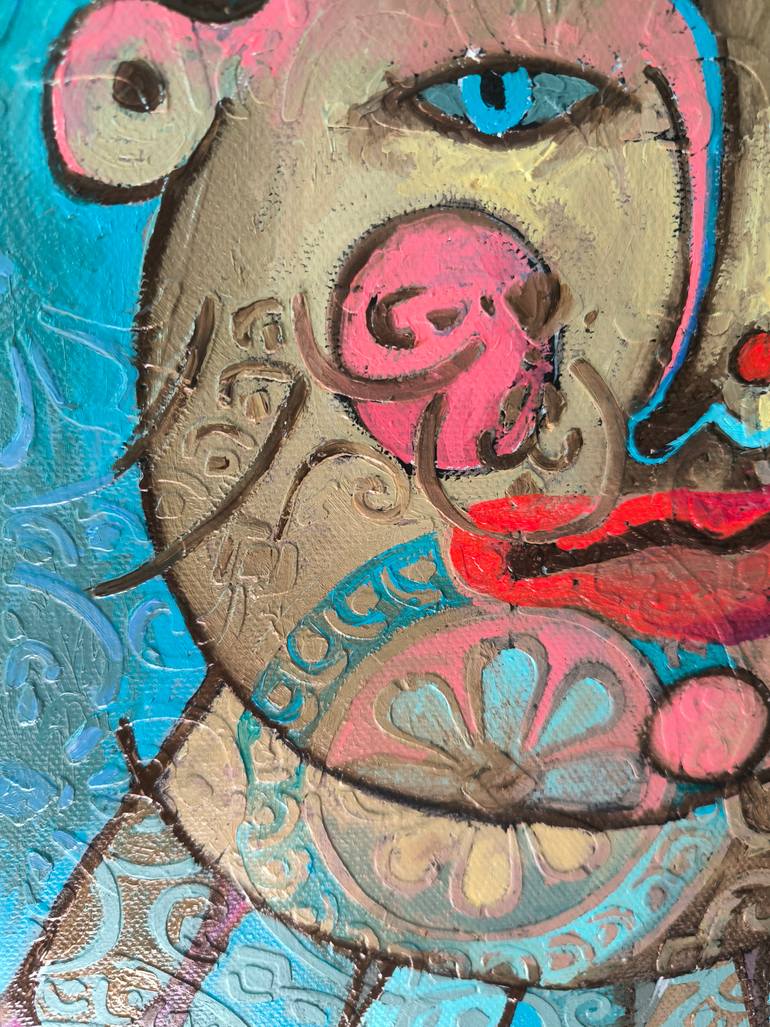 Original Abstract Expressionism Abstract Painting by Kata Sova