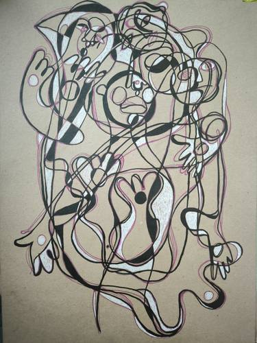 Original Algorithmic Abstract Paintings by Kata Sova