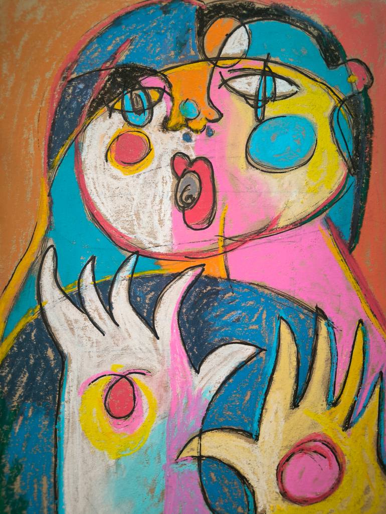 Original Contemporary Abstract Mixed Media by Kata Sova
