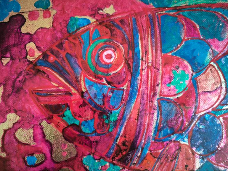 Original Abstract Expressionism Abstract Mixed Media by Kata Sova