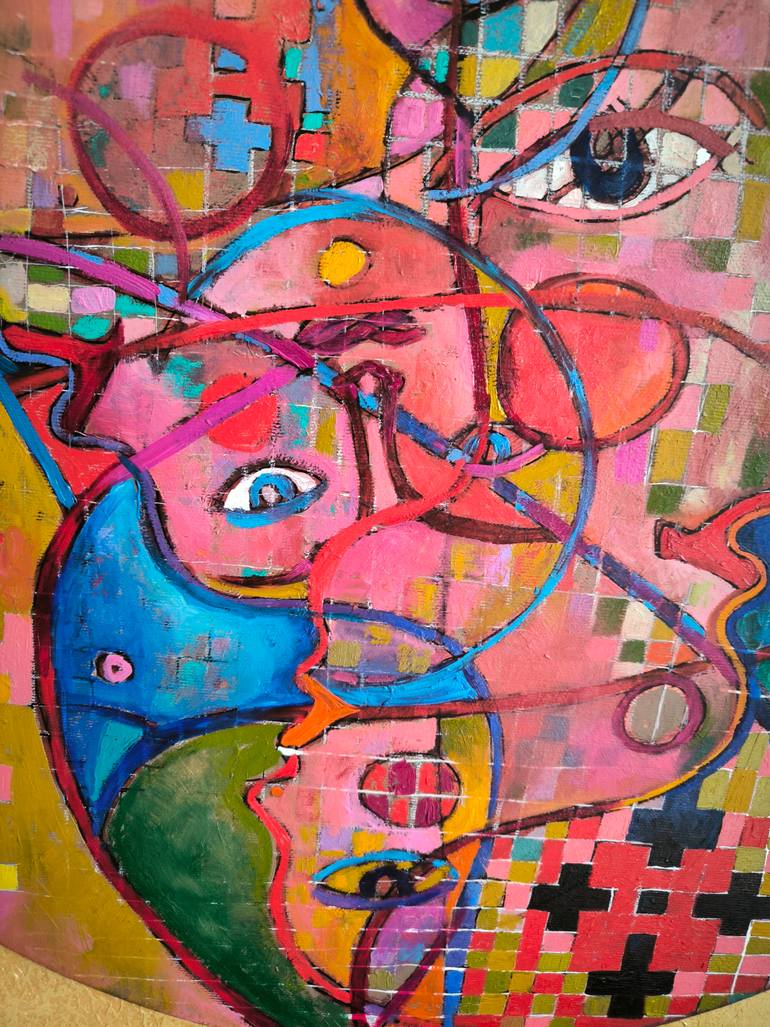 Original Contemporary Abstract Painting by Kata Sova