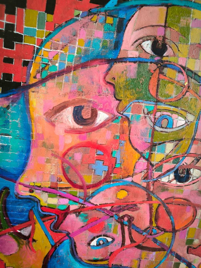 Original Contemporary Abstract Painting by Kata Sova