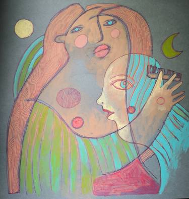 Original Contemporary Abstract Painting by Kata Sova