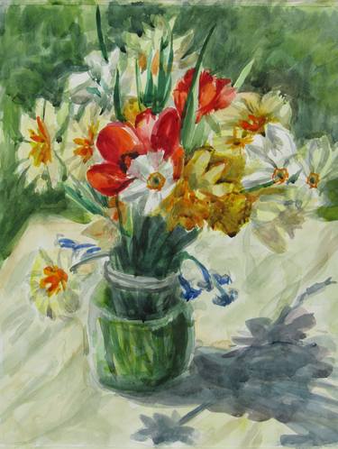Print of Impressionism Floral Paintings by Andrei Bulatov