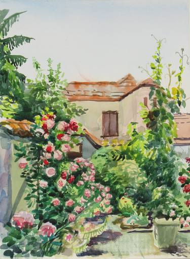 Print of Impressionism Garden Paintings by Andrei Bulatov