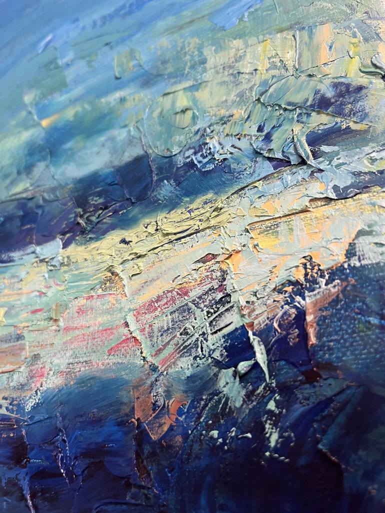 Original Abstract Expressionism Landscape Painting by Aliya Shagieva