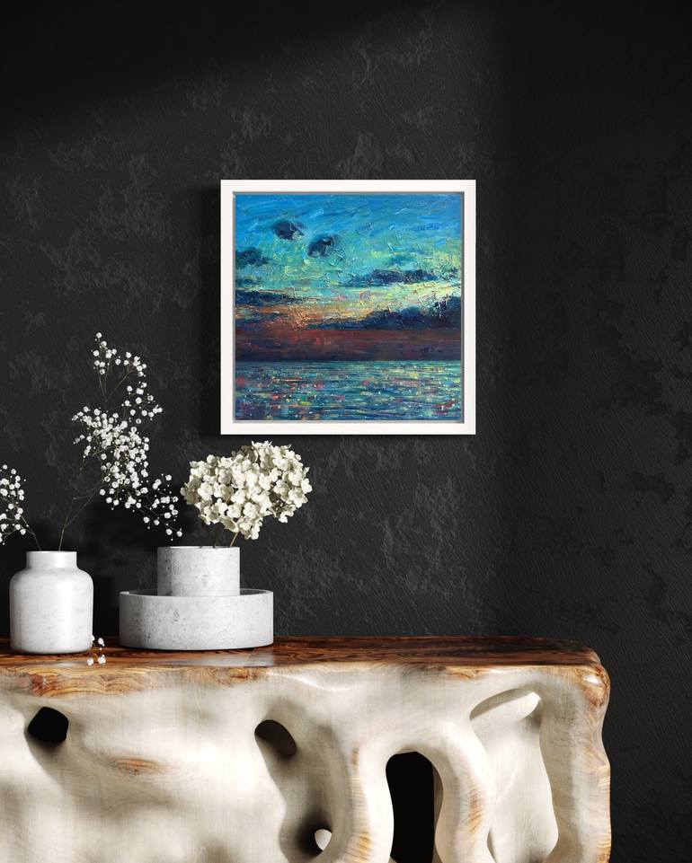 Original Abstract Expressionism Landscape Painting by Aliya Shagieva