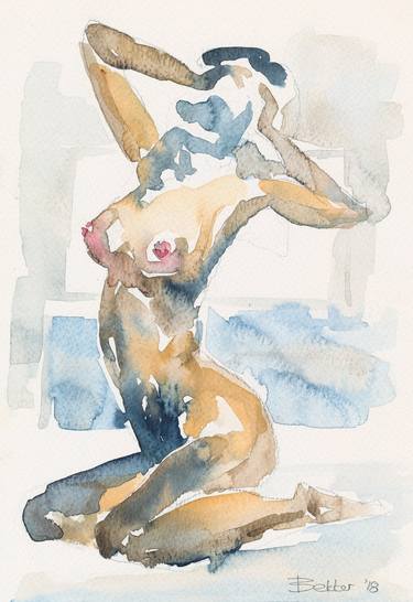Original Figurative Nude Paintings by Albertus Bekker