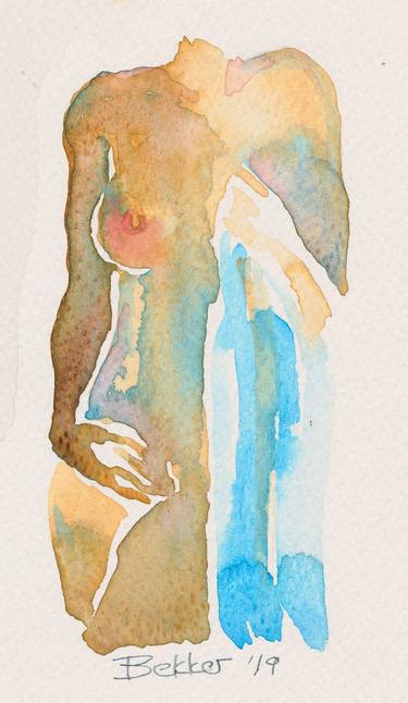 Print of Figurative Nude Paintings by Albertus Bekker
