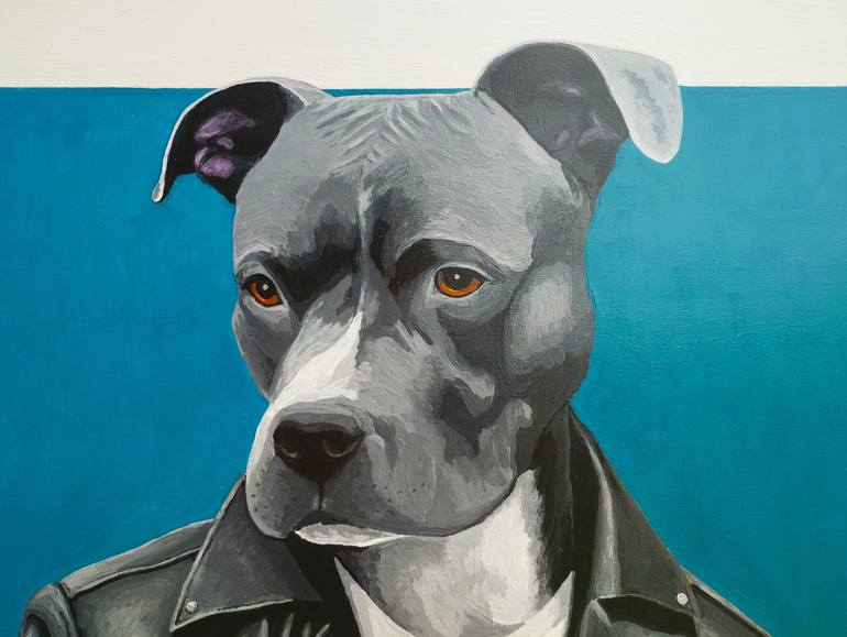 Original Contemporary Dogs Painting by Vladimir Chelnokov