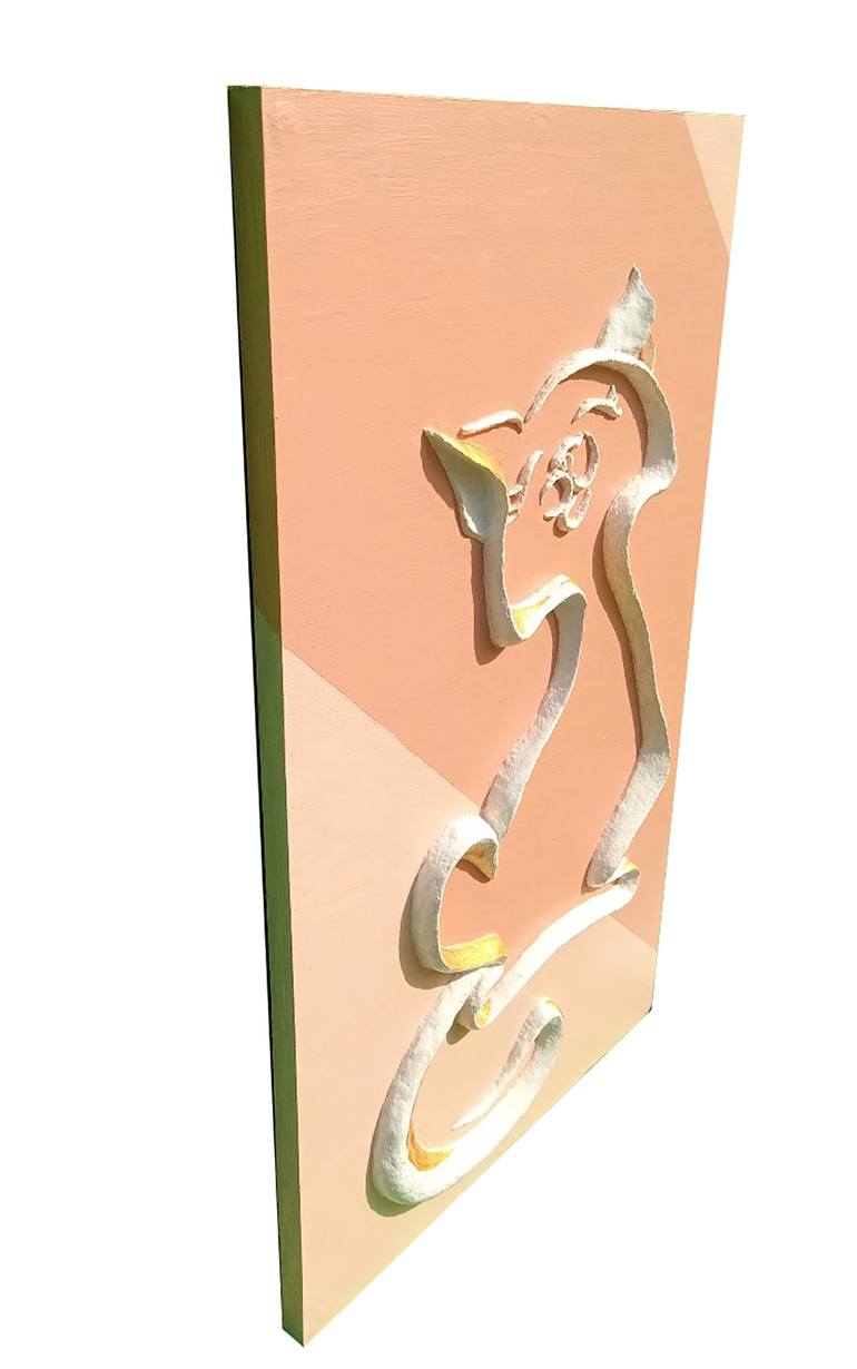 Original Abstract Cats Sculpture by Vladimir Chelnokov