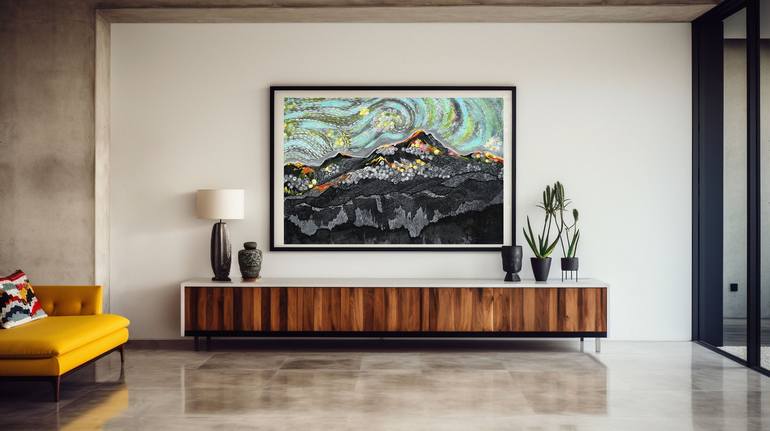 Original Abstract Landscape Painting by Falguni Ephji