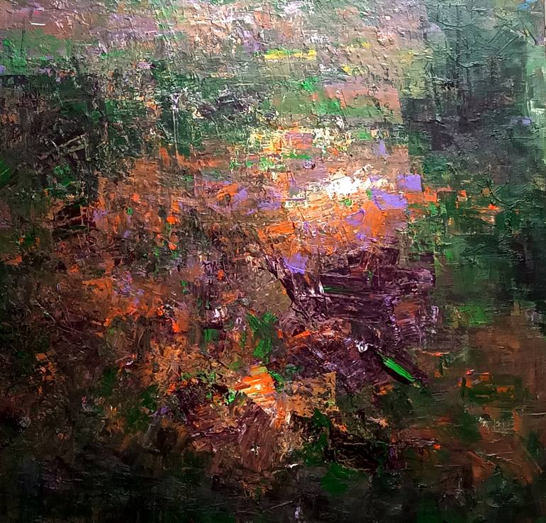 Original Impressionism Landscape Painting by Magunta Dayakar