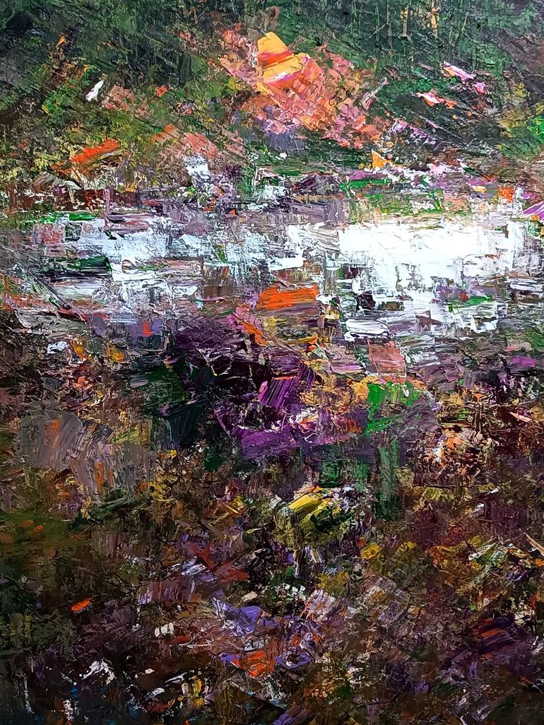 Original Impressionism Landscape Painting by Magunta Dayakar