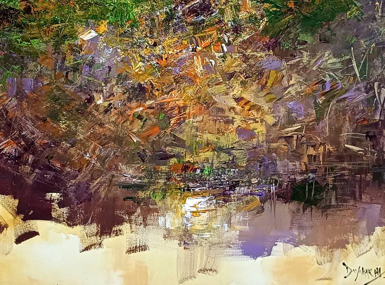 Original Impressionism Landscape Painting by Magunta Dayakar