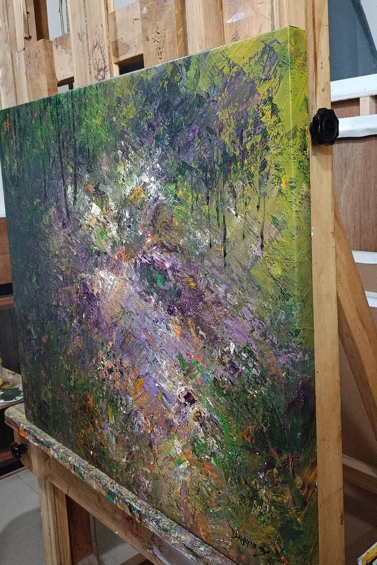 Original Impressionism Landscape Painting by Magunta Dayakar