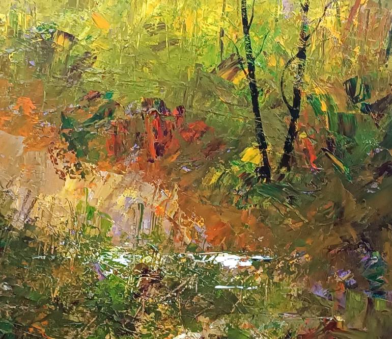 Original Impressionism Landscape Painting by Magunta Dayakar