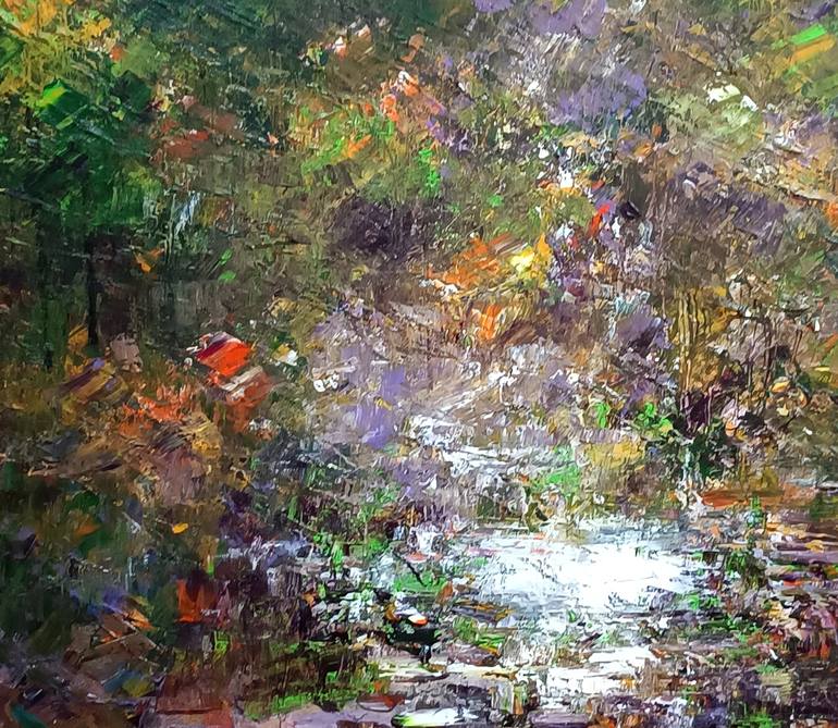 Original Impressionism Landscape Painting by Magunta Dayakar