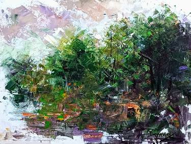 Original Impressionism Landscape Paintings by Magunta Dayakar